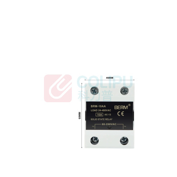 BERM 单相AA固态继电器 BRM-10AA 电流:10A 控制端:70~280VAC 负载端:24~480VAC
