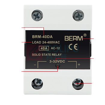 BERM 单相AA固态继电器 BRM-10AA 电流:10A 控制端:70~280VAC 负载端:24~480VAC