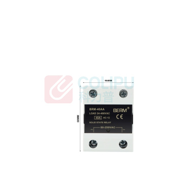 BERM 单相AA固态继电器 BRM-40AA 电流:40A 控制端:70~280VAC 负载端:24~480VAC