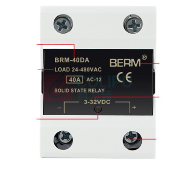 BERM 单相AA固态继电器 BRM-60AA 电流:60A 控制端:70~280VAC 负载端:24~480VAC