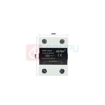 BERM 单相AA固态继电器 BRM-120AA 电流:120A 控制端:70~280VAC 负载端:24~480VAC