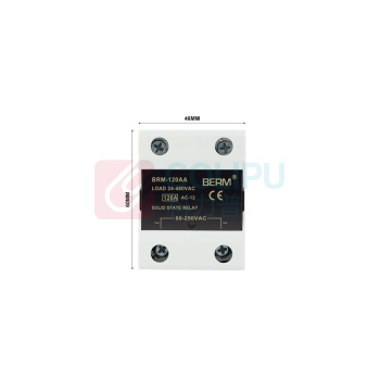 BERM 单相AA固态继电器 BRM-120AA 电流:120A 控制端:70~280VAC 负载端:24~480VAC