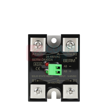 BERM 一开一闭固态继电器 BERM-KB25DA 电流:25A 控制端:3-32VDC 负载端:24-480VAC
