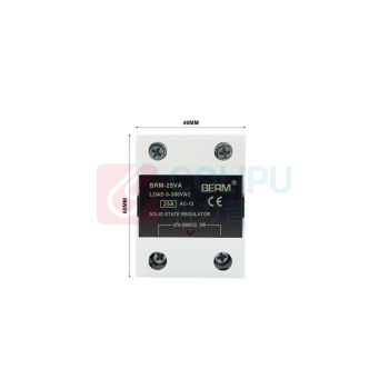BERM 单相VA固态继电器 BRM-25VA 电流:25A 控制端:470K-500K/Ω2W 负载端:24~480VAC