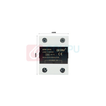 BERM 单相VA固态继电器 BRM-25VA 电流:25A 控制端:470K-500K/Ω2W 负载端:24~480VAC