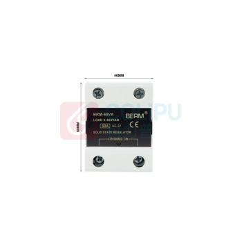 BERM 单相VA固态继电器 BRM-60VA 电流:60A 控制端:470K-500K/Ω2W 负载端:24~480VAC
