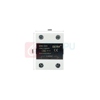 BERM 单相DD固态继电器 BRM-10DD 电流:10A 控制端:3~32VDC 负载端:5~220VDC
