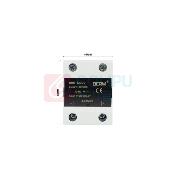BERM 单相DD固态继电器 BRM-120DD 电流:120A 控制端:3~32VDC 负载端:5~220VDC