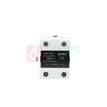 BERM 单相DD固态继电器 BRM-120DD 电流:120A 控制端:3~32VDC 负载端:5~220VDC