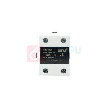 BERM 单相DD固态继电器 BRM-60DD 电流:60A 控制端:3~32VDC 负载端:5~220VDC