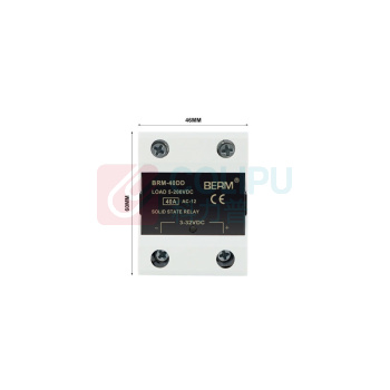 BERM 单相DD固态继电器 BRM-40DD 电流:40A 控制端:3~32VDC 负载端:5~220VDC