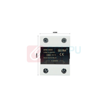 BERM 单相DD固态继电器 BRM-40DD 电流:40A 控制端:3~32VDC 负载端:5~220VDC