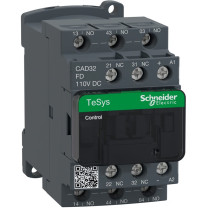 施耐德 Schneider 继电器 CAD32FDC TeSys D系列控制继电器 110V DC 3NO+2NC