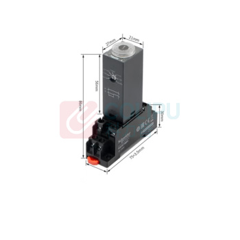 施耐德 Schneider 继电器套装REXL2TMP7+RXZE1M2C 8脚2开2闭 5A 230V
