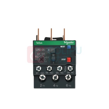 施耐德 Schneider 热继电器 LRD05C 3P 063-1A 整定电流: 0.63-1A, 脱扣能级: 10A