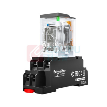 施耐德 Schneider 中间继电器 RXM2AB2BD 24VDC带底座