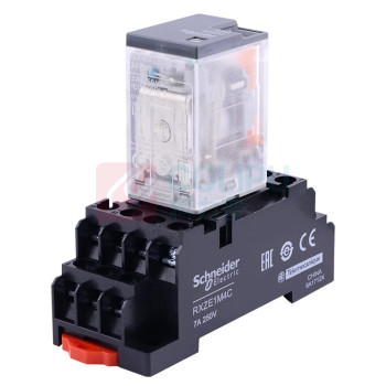 施耐德 Schneider 中间继电器 RXM2AB2BD 24VDC带底座
