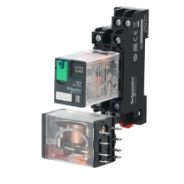 施耐德 Schneider 中间继电器 RXM4AB1BD+RXZM114M DC24V/4对常开/闭点
