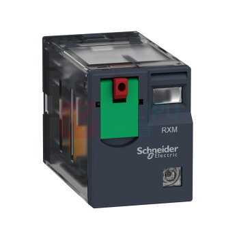 施耐德 Schneider 继电器带底座套装 RXM2CB2P7+ 2开2闭8脚10A AC230V
