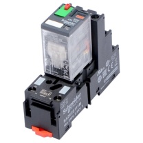 施耐德 Schneider 中间继电器 RXM3AB2P7 线圈电压220V 带RXZE2S111M底座