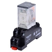 施耐德 Schneider 中间继电器 RXM2LB2BD+RXZE1M2C DC24V 2开2闭 8脚5A带LED指示灯
