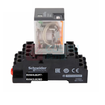 施耐德 Schneider 中间继电器 RXM4LB2P7 AC220V 3A/4a4b 带底座 