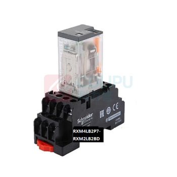 施耐德 Schneider 中间继电器 RXM4LB2P7 AC220V 3A/4a4b 带底座 