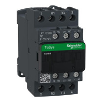 施耐德 Schneider 接触器 LC1D128FD 进口TeSys D系列四极接触器 12A 110VDC