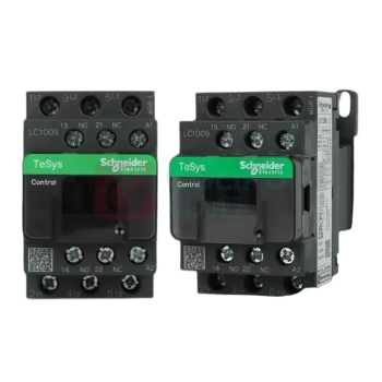 施耐德 Schneider 接触器 LC1D128FD 进口TeSys D系列四极接触器 12A 110VDC