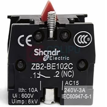 施耐德 Schneider 按钮辅助触点(常闭) ZB2-BE102C