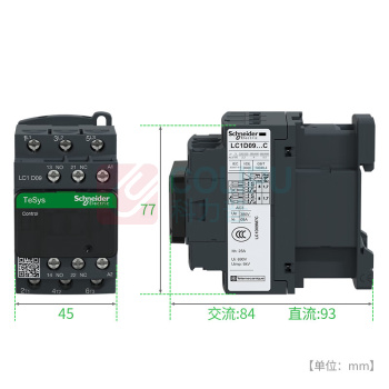 施耐德 Schneider TESYS D系列交流接触器 LC1-D09M7C LC1-D09M7C 