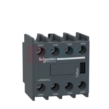 施耐德 Schneider TeSys接触器辅助触点模块 3NO+1NC LADN31C
