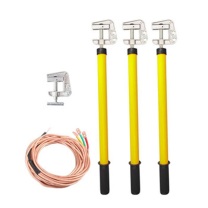 科力达 便携式接地线操作杆组 3*2.5M+3M 透明护套圆铜线35MM² 10KV 带接地端线夹 (透明)