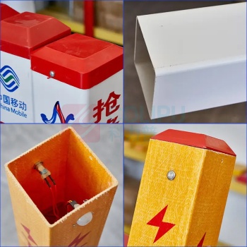 安晟达 玻璃钢电缆标志桩 10*10*100cm 按要求喷字