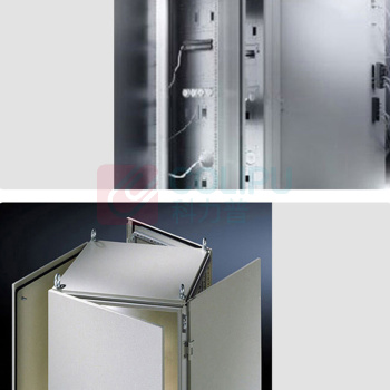 宏康 仿威图TS8机柜 HK80818506 800*1800*500mm 仿威图 TS 机柜 081805 7035 单门 RAL7035;标配侧板;带100mm高底座系统; 风扇与滤网散热系统;温控系统;照明系统;