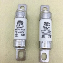 茗熔 690V圆管螺栓连接式快速熔断器 110A 陶瓷保险丝 RGS4