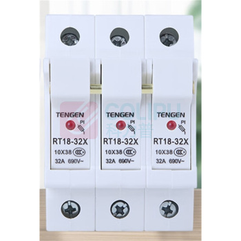 天正 电气保险丝熔断器 3P/RT18-32X 配32A芯