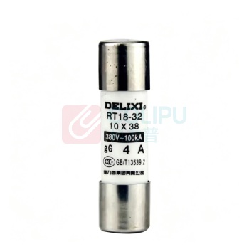 德力西 DELIXI 熔断体 RT14 RT18 380V~100kA 4A Φ10×38mm
