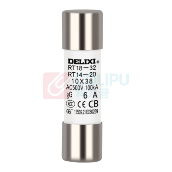 德力西电气 DELIXI ELECTRIC RT18熔断芯 RT1418M1038T6 RT14(RT18) 6A Φ10X38