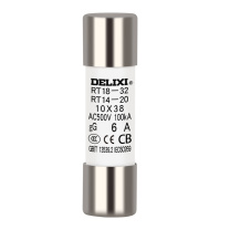 德力西电气 DELIXI ELECTRIC RT18熔断芯 RT1418M1038T6 RT14(RT18) 6A Φ10X38