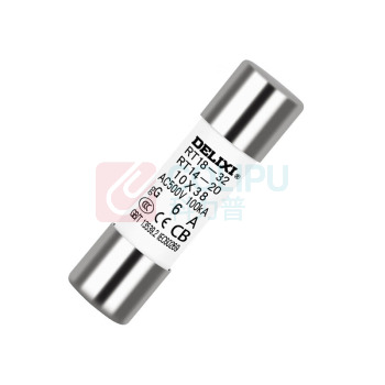 德力西电气 DELIXI ELECTRIC RT18熔断芯 RT1418M1038T6 RT14(RT18) 6A Φ10X38