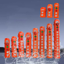 超力 按钮开关 COB-64A 220V 5A 起重手柄按钮开关 8按钮- (白色)