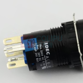 施耐德 Schneider A6系列圆形瞬时型照明按钮开关 AL6M-M14GC 安装直径16mm (绿色)