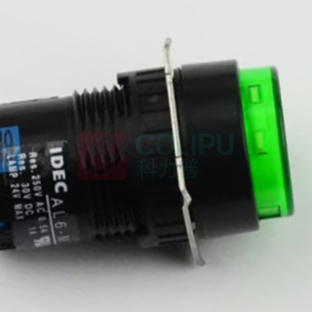 施耐德 Schneider A6系列圆形瞬时型照明按钮开关 AL6M-M14GC 安装直径16mm (绿色)