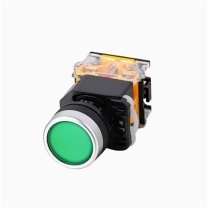欣灵 自锁指示灯按钮 DC24V/6A (绿色)