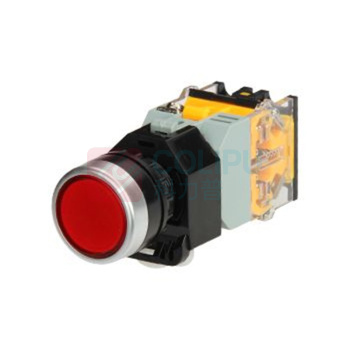 欣灵 自锁指示灯按钮 DC24V/6A (红色)