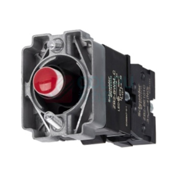 施耐德 Schneider 按钮开关 ZB2BWM41C+ZB2BE101C 220V (红色)