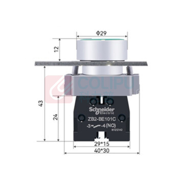 施耐德 Schneider 按钮开关头 ZB2BA4C (红色)
