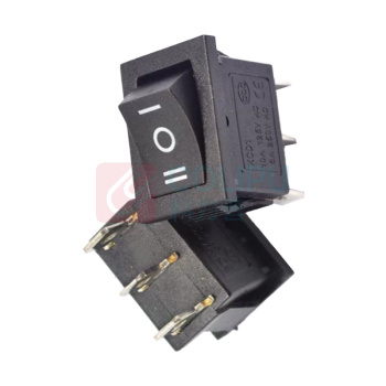 OTHER 船型开关小型按钮 KCD1 3脚3档 黑色 6A 250V 20个/包 