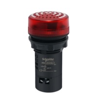 施耐德 Schneider 蜂鸣器 XB2BSB4LC 红色LED指示灯闪亮型断续音警报AC/DC24V (红色)